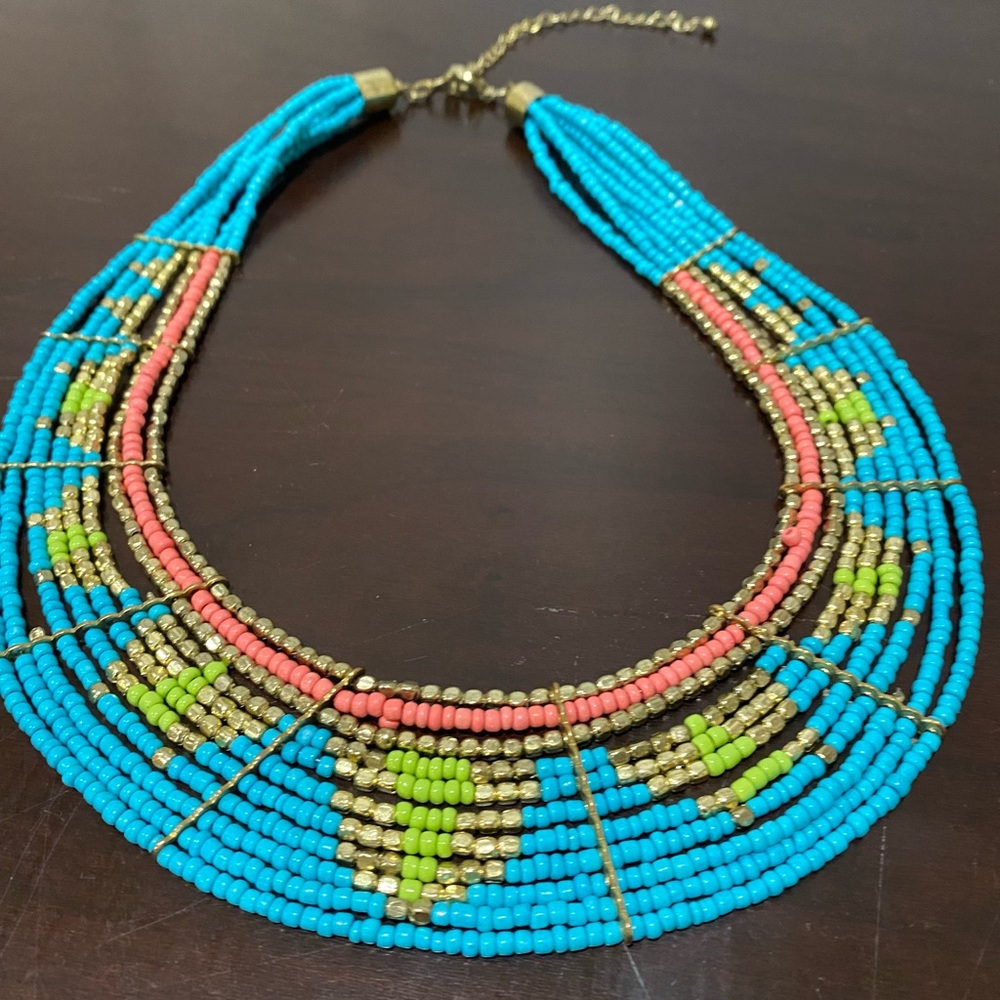Beaded Bib Necklace